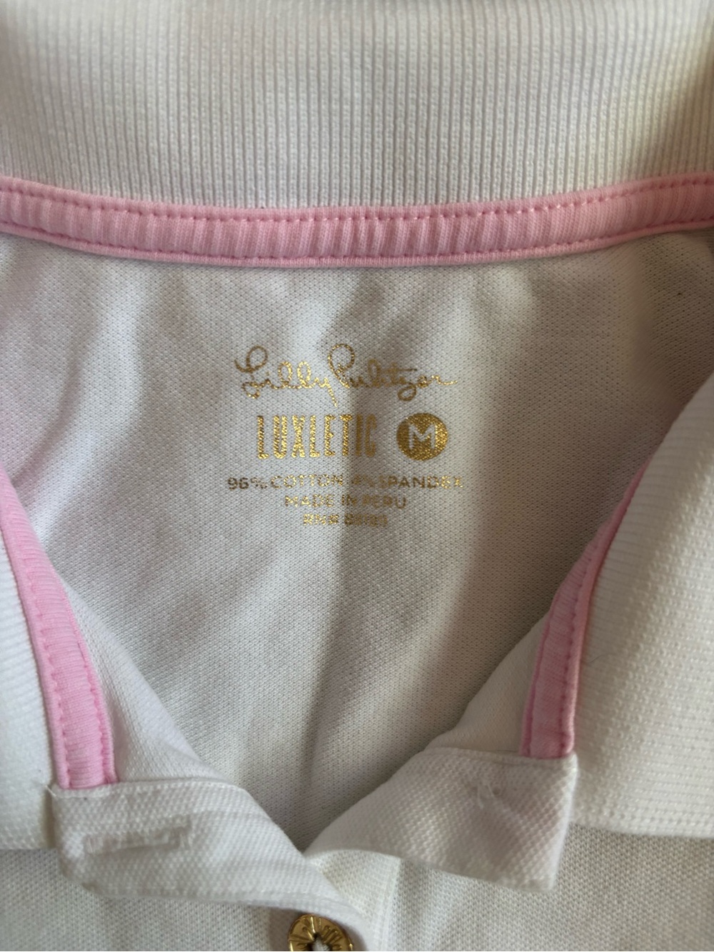 Lilly Pulitzer White Sleeveless Polo Tank - Picture 3 of 5